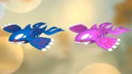 Regular and Shiny Kyogre (Image via TPC)